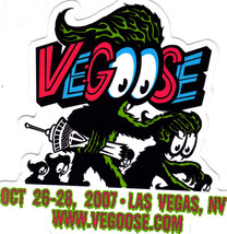 VEGOOSE Oct 26-28 2007 Las Vegas Nevada Event Sticker  - £7.82 GBP