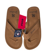 NEW Mens New York Yankees MLB FOCO Color Pop Brown Flip Flop Sandals Sz ... - $612.23 MXN