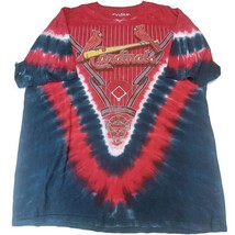 Majestic Liquid Blue St. Louis Cardinals Tie Dye All Over Print T Shirt ... - £29.14 GBP