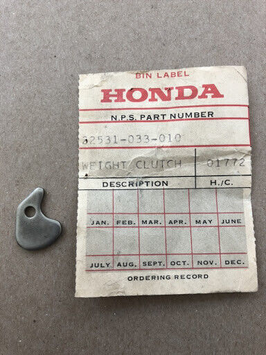 Honda 22531-033-010 OEM Clutch Weight ATC90 ATC110 CT200 CM91 CT90 CT110... - $1.99