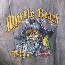 Harley-Davidson Myrtle Beach USA Pirate Parrot  t-shirt L large Single Stitch - $28.02