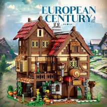 Medieval Pub Model Decoration Toys Puzzle Assembled Building Blocks - £193.74 GBP