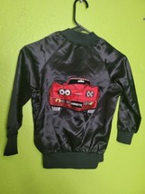 Vintage 1980s Hot Wheels Satin Jacket Made In USA Black Mattel Rare Corv... - $146.99