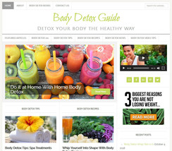 * Body Detox * Turnkey Website Business For Sale With Auto Updating Content - £68.86 GBP