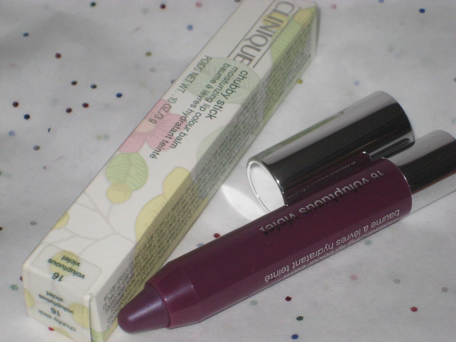 Clinique Chubby Stick Moisturizing Lip Color Balm Voluptuous Violet - NIB