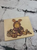 Uptown Rubber Stamp Boyds Collection Manheim The Eco Moose 3” Mounted - $9.89