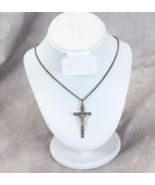 Swift and Fisher Sterling Crucifix SF Arrow Necklace 24&quot; Chain. - £39.25 GBP