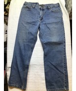 STEVE &amp; BARRY&#39;S Men&#39;s Jeans 36 x 30 Classic Fit Zip Fly Medium to Dark Wash - $19.39 CAD