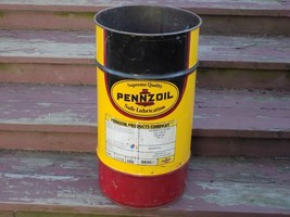 Vintage Pennzoil Oil Drum 16 Gallon Can. - $3,669.27 MXN
