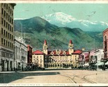 Vtg Postcard 1916 Colorado Springs CO Antlers Hotel Pike &amp; Peak Ave  - £4.23 GBP