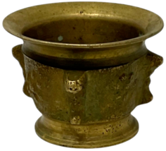 Vintage Solid Brass Mortar Bowl Apothecary Mixing Bowl 2 3/4" BOWL ONLY image 5