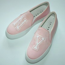 Joshua Sanders Women&#39;s Pink Satin NY Slip-On Sneakers Shoes size 39 New NIB $370 - £117.67 GBP