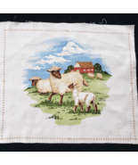 Sheep Quilting Craft Sewing Pillow Panel 13.5&quot; x 11.5&quot; Cranston Screen P... - £5.44 GBP