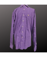Cinch Mens Purple Boxed Long Sleeve Western Show Shirt Size Small Pre-Loved - $67.79 CAD