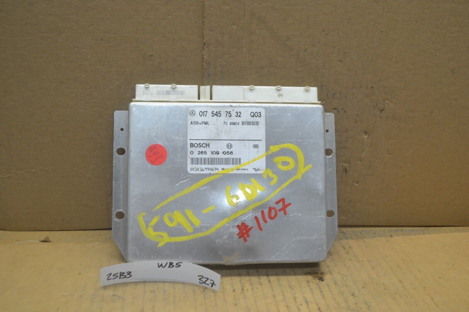 Primary image for 1998 1999 Mercedes E Class ABS Control Unit OEM 0175457532 Module 327-25b3