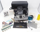 Complete Polaroid 210 Land Camera Flash Leather Case Manuals Cold Clip 193 - $39.60