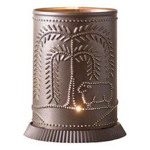 Candle Warmer with Willow and Sheep in Kettle Black Tin image 2