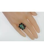 Vintage Navajo Sterling Silver Turquoise Ring Sz 9 - $171.34