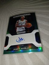 2022-23 Panini Prizm Draft Picks Sensational Signatures Green James Akinjo Auto - £3.99 GBP