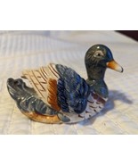 Vintage  Small Mallard Duck Ceramic Planter, Made In Japan, Cabin Decor - $10.82 CAD