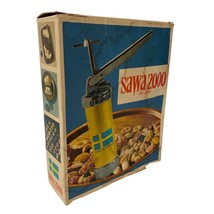 Sawa 2000 Deluxe Cookie Press Spritz Maker Metal Made In Sweden Vintage - $22.46