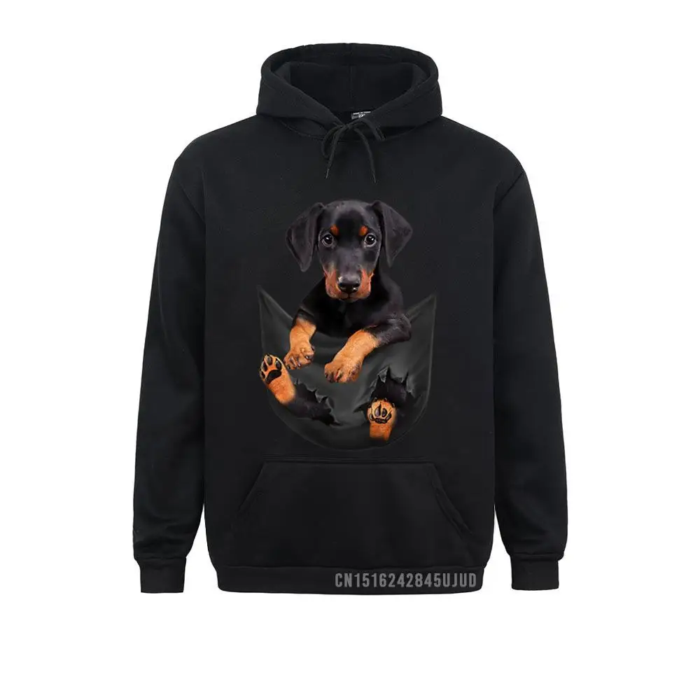 Dog Lovers Gifts Doberman In Pocket Funny Dog Face Pullover Group Long Sleeve Ho - £137.56 GBP