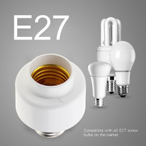 Smart Wifi E27 Light Bulb Holder Lamp Socket Adapter For Google Home&amp; Tuya D7F9 - £19.69 GBP