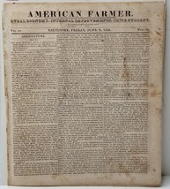1821 American Farmer John Skinner Baltimore Farm Pricing Agriculture History - £39.18 GBP