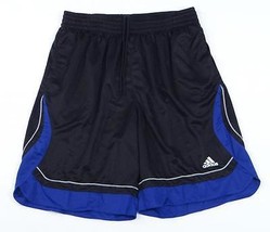 Adidas Black &amp; Blue Pro Model Hype Basketball Athletic Shorts Men&#39;s NWT - $29.99
