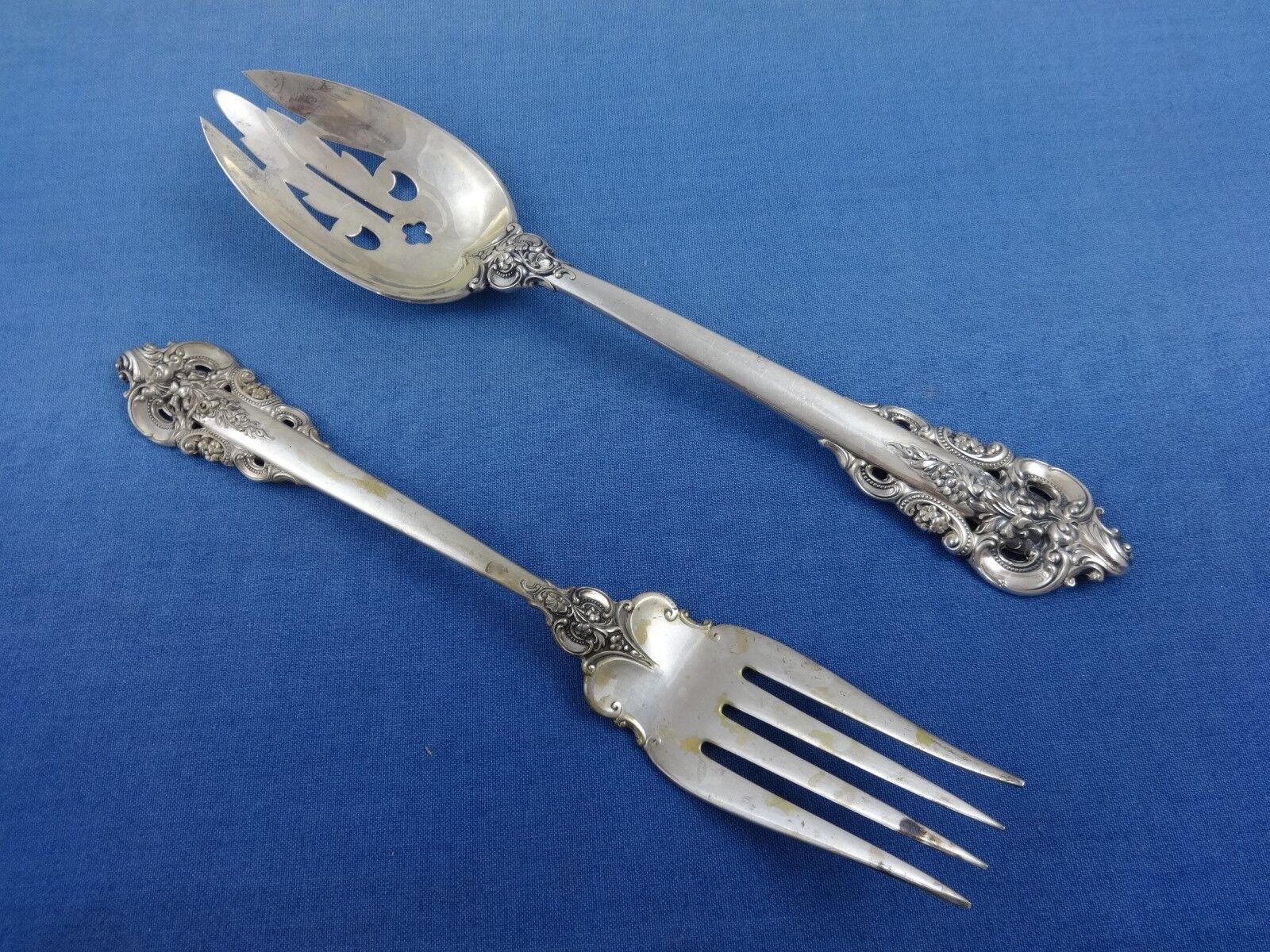 Grande Baroque by Wallace Sterling Silver Flatware Set Service Dinner 66 Pieces Item image 8