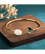 Butterfly Imitation Hetian Jade Bracelet (Adjustable) - $26.02 CAD