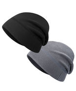 2x Military Fleece Beanie Skull Cap Winter Warm Helmet Liner Watch Ski M... - £19.08 GBP