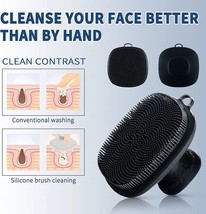 Handheld Face Decontamination Brush Silicone Face Cleansing Brush - £8.71 GBP