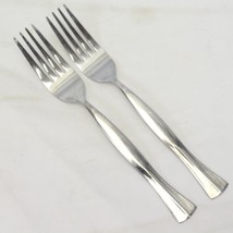 Oneida Prescott Dinner Forks 7 1/4&quot; Stainless Lot of 2 - $7.83