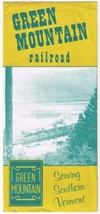 Green Mountain Railroad Serving Southern Vermont Timetable 1971 - $5.10