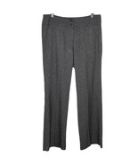 SANDRO charcoal gray tweed wide leg career dress pants trousers size 10 - $34.42 CAD