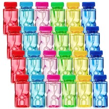 24 Pack Twisted Bubble Bottle With 2 Oz Bubble Solution Set,6 Color For ... - £24.23 GBP