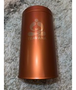 TEAVANA Small Signature Air Tight Tea Storage Tin Empty Copper Color NEW - £4.71 GBP