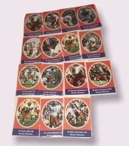 NFL Denver Broncos Vintage Stamp Collectible Miniature Football Cards Lot Of 15  - £7.48 GBP