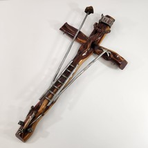 Instruments of Passion Jesus Christ Handmade Crucifix Cross INRI Wood Metal Vtg - £30.78 GBP