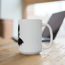 Black Bat Cartoon Mug, 15oz Ceramic Cup, Kids Fun Coffee Tea Cup - £16.60 GBP