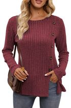 Funlingo Women's Red Long Sleeve Sweater Tunic Casual Pullover Size L - $63.98 MXN Funlingo Women's Red Long Sleeve Sweater Tunic Casual Pullover Size L - $63.98 MXN