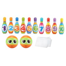  Bowling Pin Ball Toy Interactive Interesting Kids Bowling Toys Set Safe Soft PU - £99.52 GBP