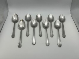 Set of 9 Gorham 18/8 Stainless Steel CALAIS Oval Place Spoons - £117.26 GBP