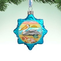 Pelican Bird Mercury Glass Ornament G Debrekht Made in USA Sea Ocean - $25.69