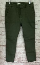 Ann Taylor LOFT Pants 8P Skinny Fit Utility Ankle Chino Army Green 31x27... - £26.68 GBP