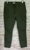 Ann Taylor LOFT Pants 8P Skinny Fit Utility Ankle Chino Army Green 31x27 Stretch - £26.73 GBP