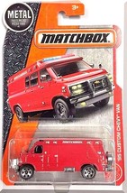 Matchbox - &#39;95 Custom Chevy Van: MBX Heroic Rescue #87/125 (2017) *Motorcycle* - £2.34 GBP