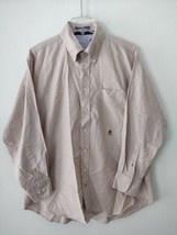 Tommy Hilfiger Mens Original Oxford Button Down shirt Color Tan - £15.22 GBP