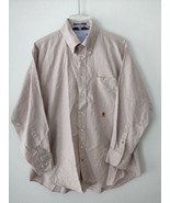 Tommy Hilfiger Mens Original Oxford Button Down shirt Color Tan - £15.36 GBP